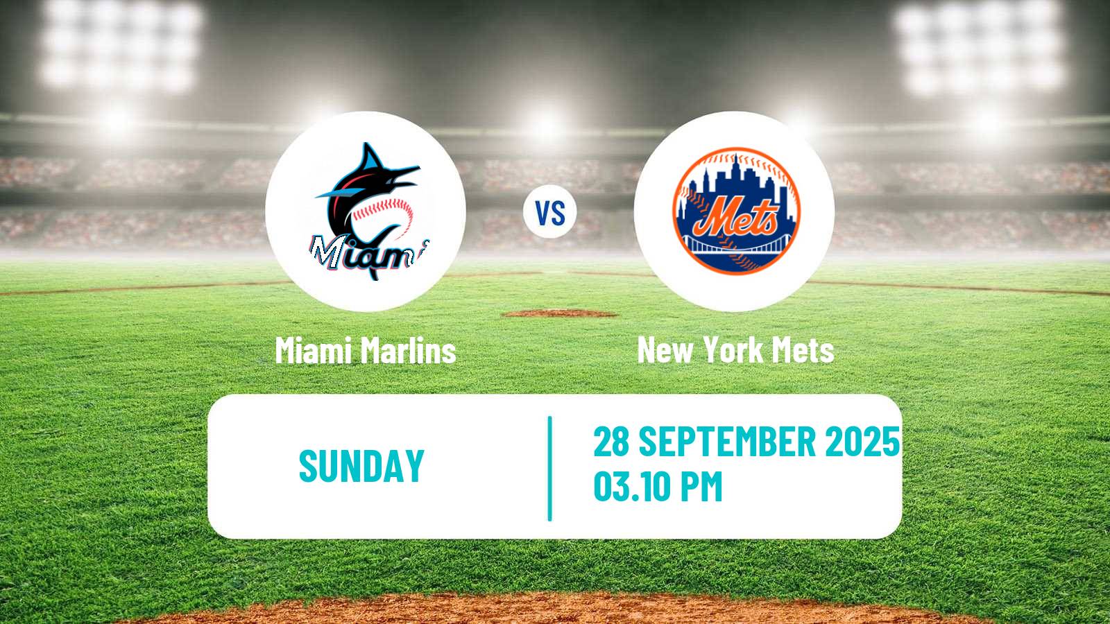 Baseball MLB Miami Marlins - New York Mets
