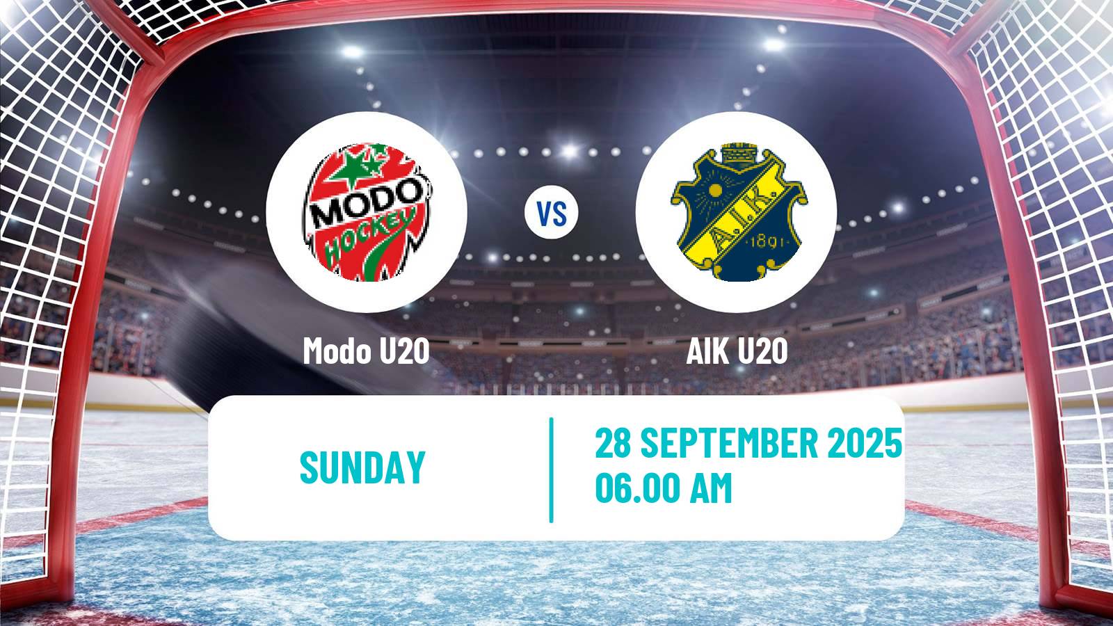 Hockey Swedish Superelit U20 Hockey Modo U20 - AIK U20