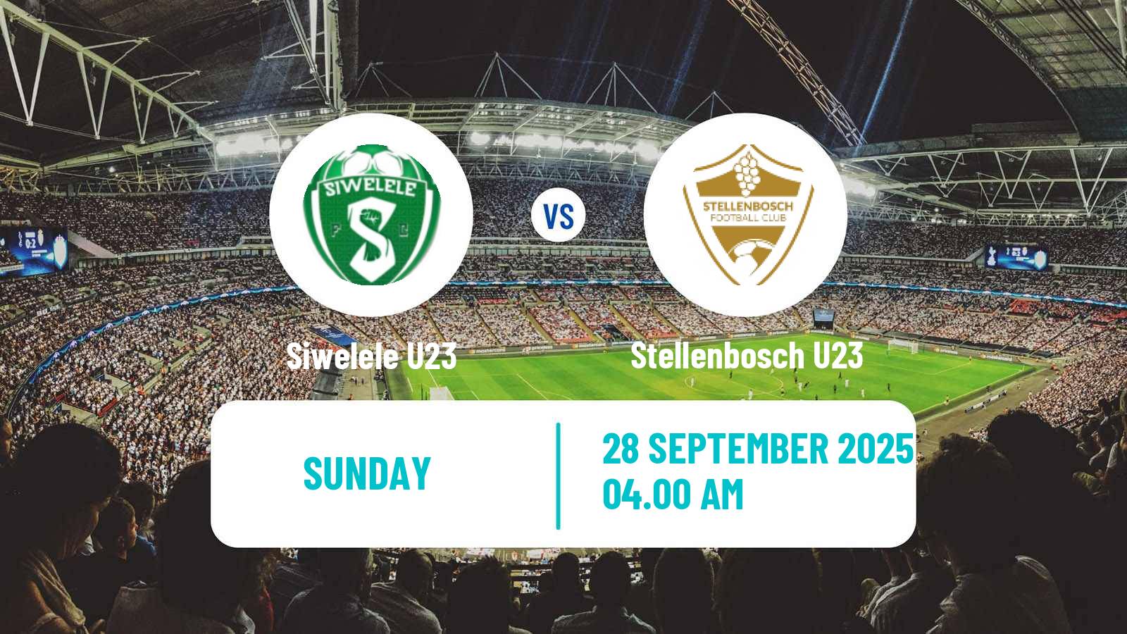 Football South African Diski Challenge Siwelele U23 - Stellenbosch U23