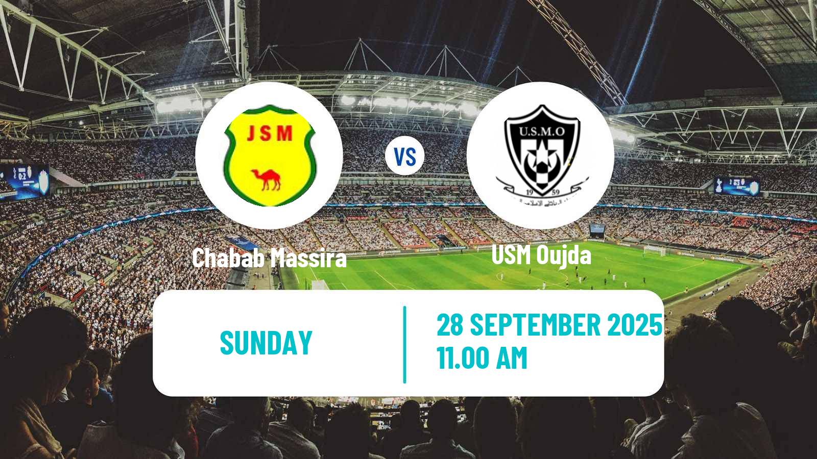 Football Moroccan Botola 2 Chabab Massira - USM Oujda