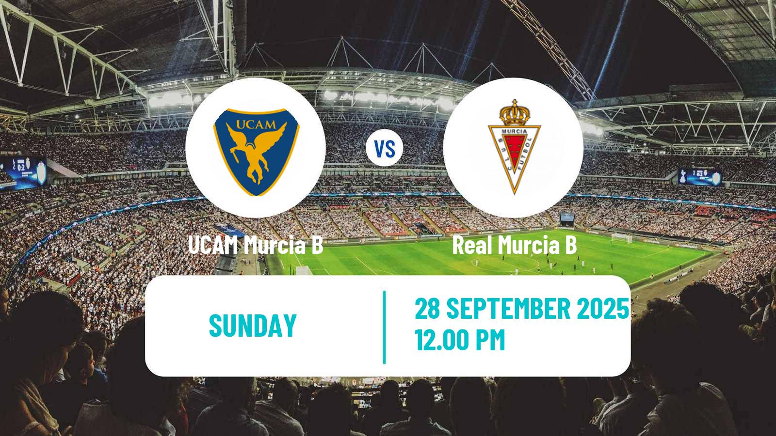 Football Spanish Tercera RFEF - Group 13 UCAM Murcia B - Real Murcia B