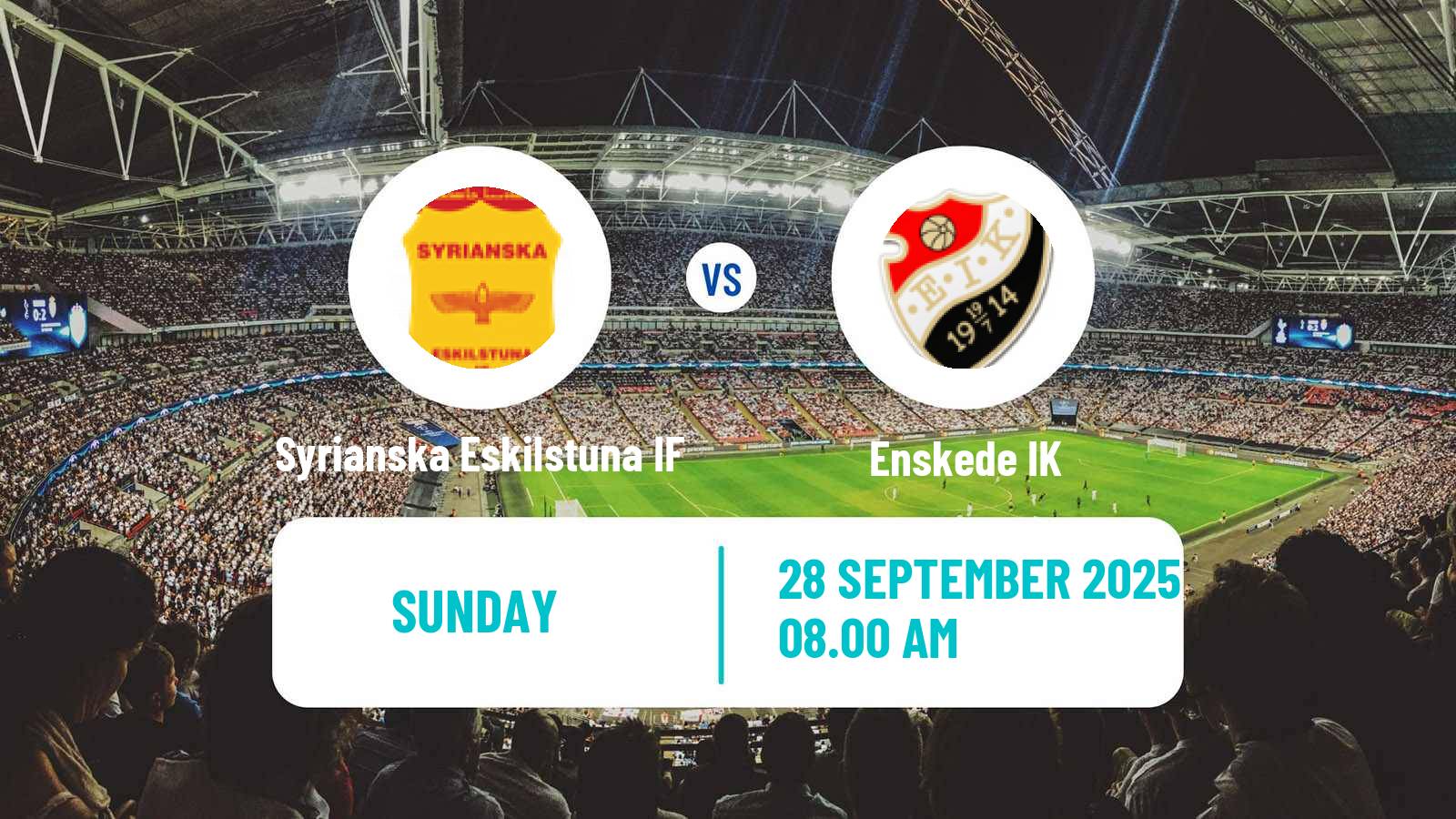 Football Swedish Division 2 - Södra Svealand Syrianska Eskilstuna IF - Enskede