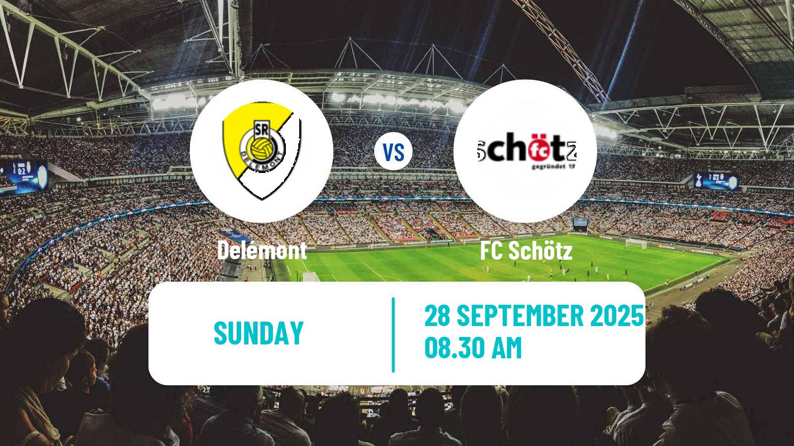 Football Swiss 1 Liga Classic Group 2 Delémont - Schötz