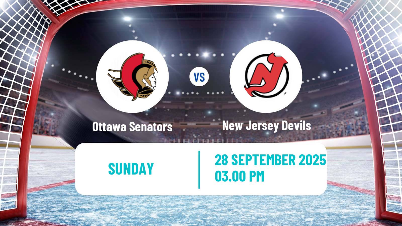 Hockey NHL Ottawa Senators - New Jersey Devils