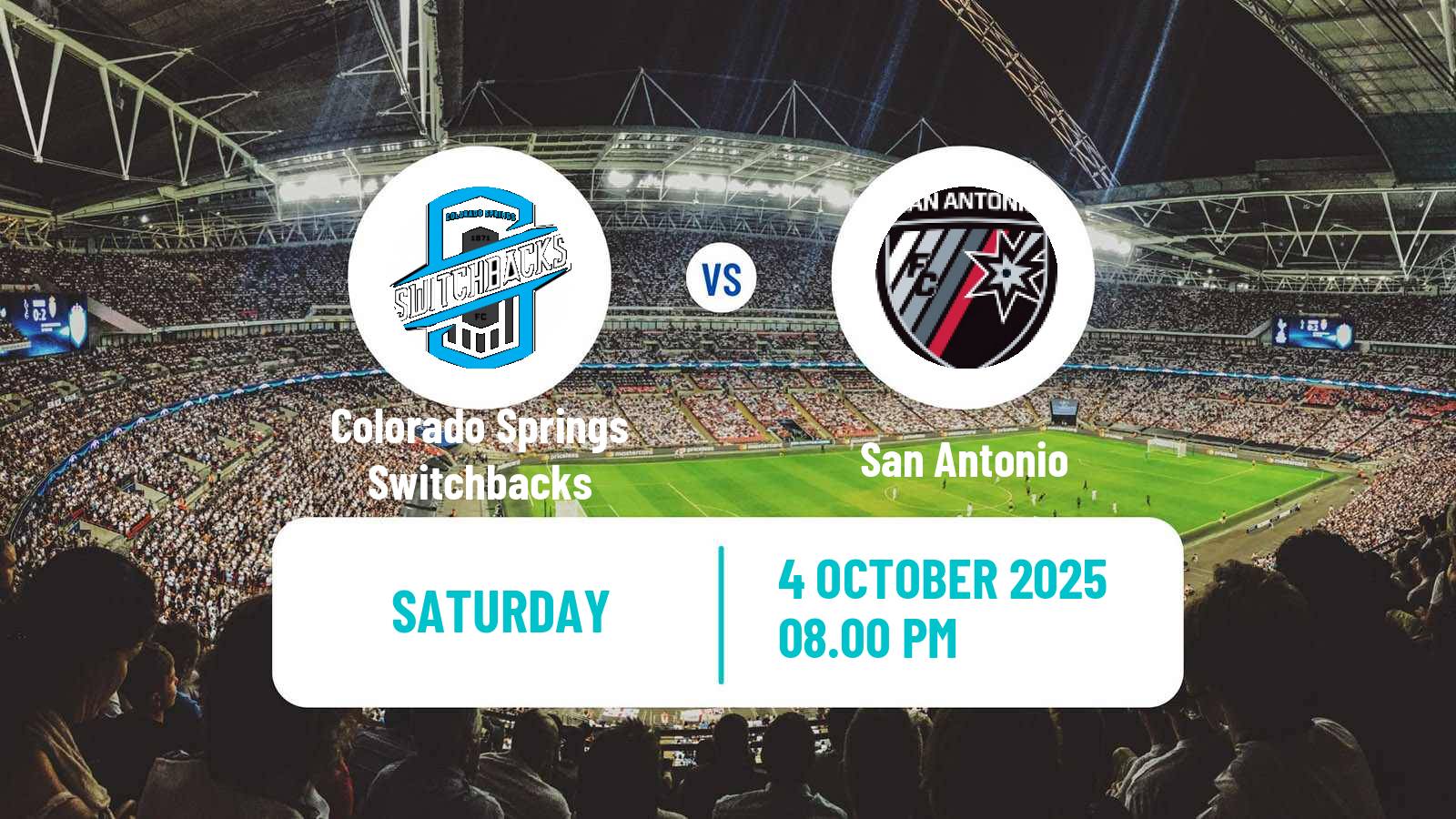 Football USL Championship Colorado Springs Switchbacks - San Antonio