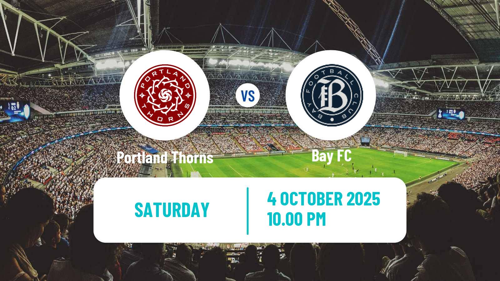 Football NWSL Portland Thorns - Bay FC