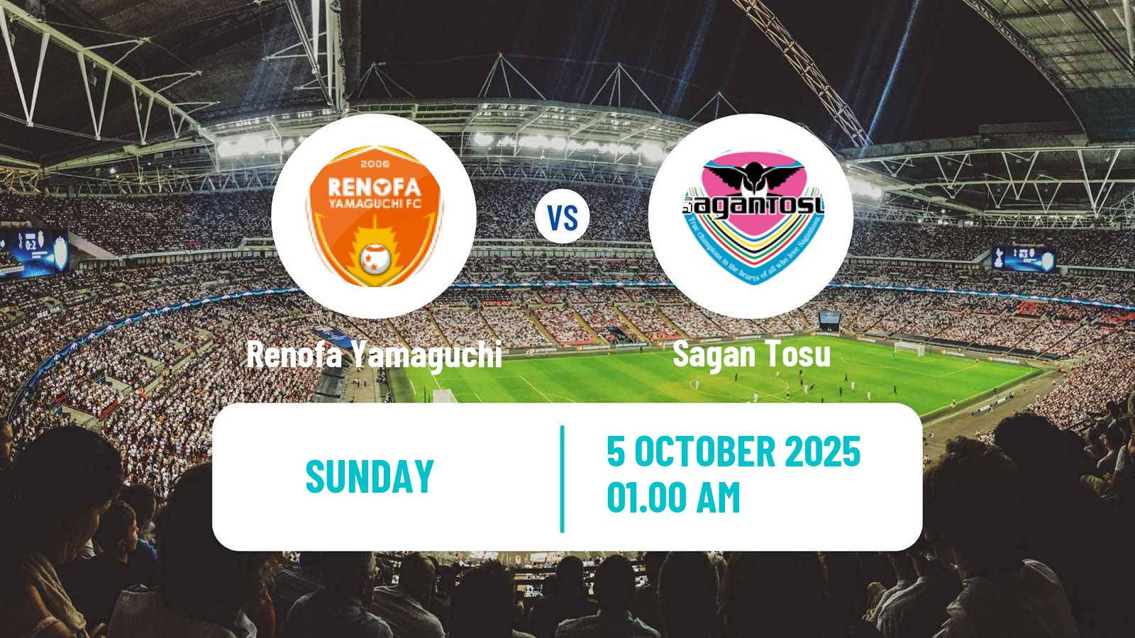 Football Japan J2 League Renofa Yamaguchi - Sagan Tosu