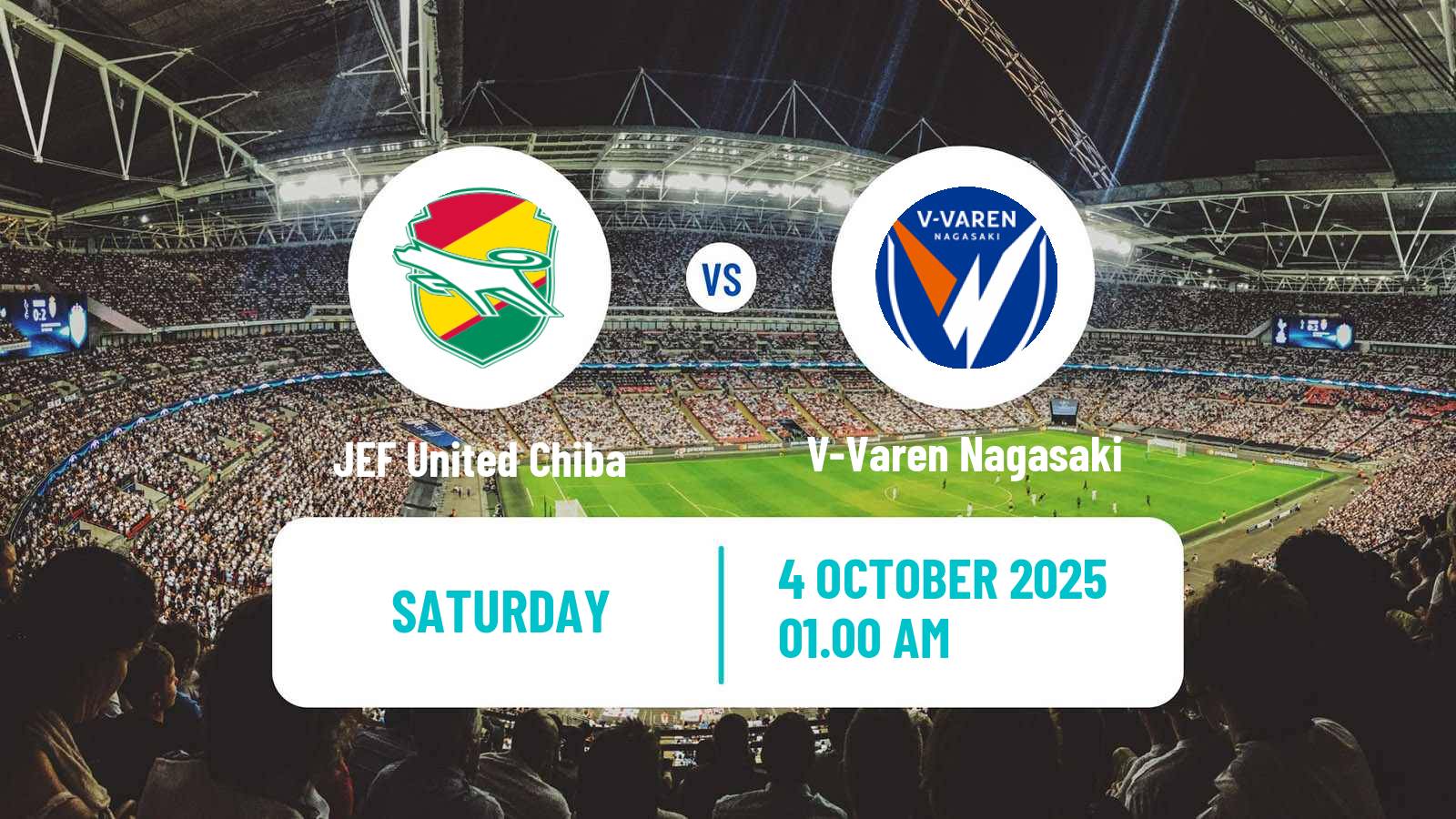 Football Japan J2 League JEF United Chiba - V-Varen Nagasaki