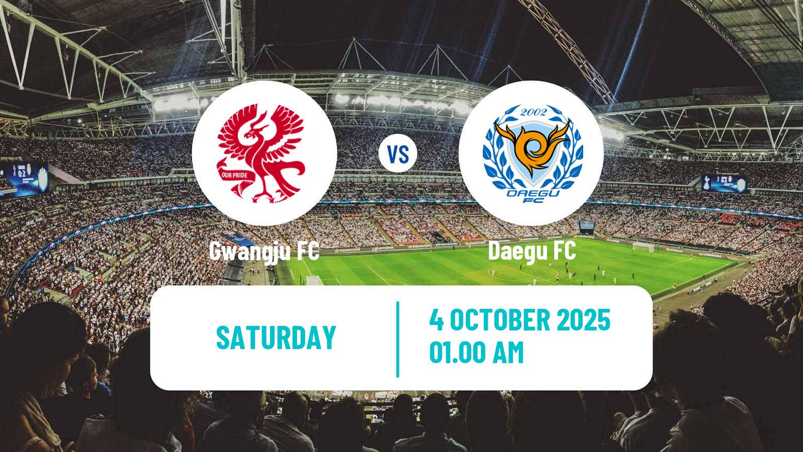 Football South Korean K-League 1 Gwangju - Daegu
