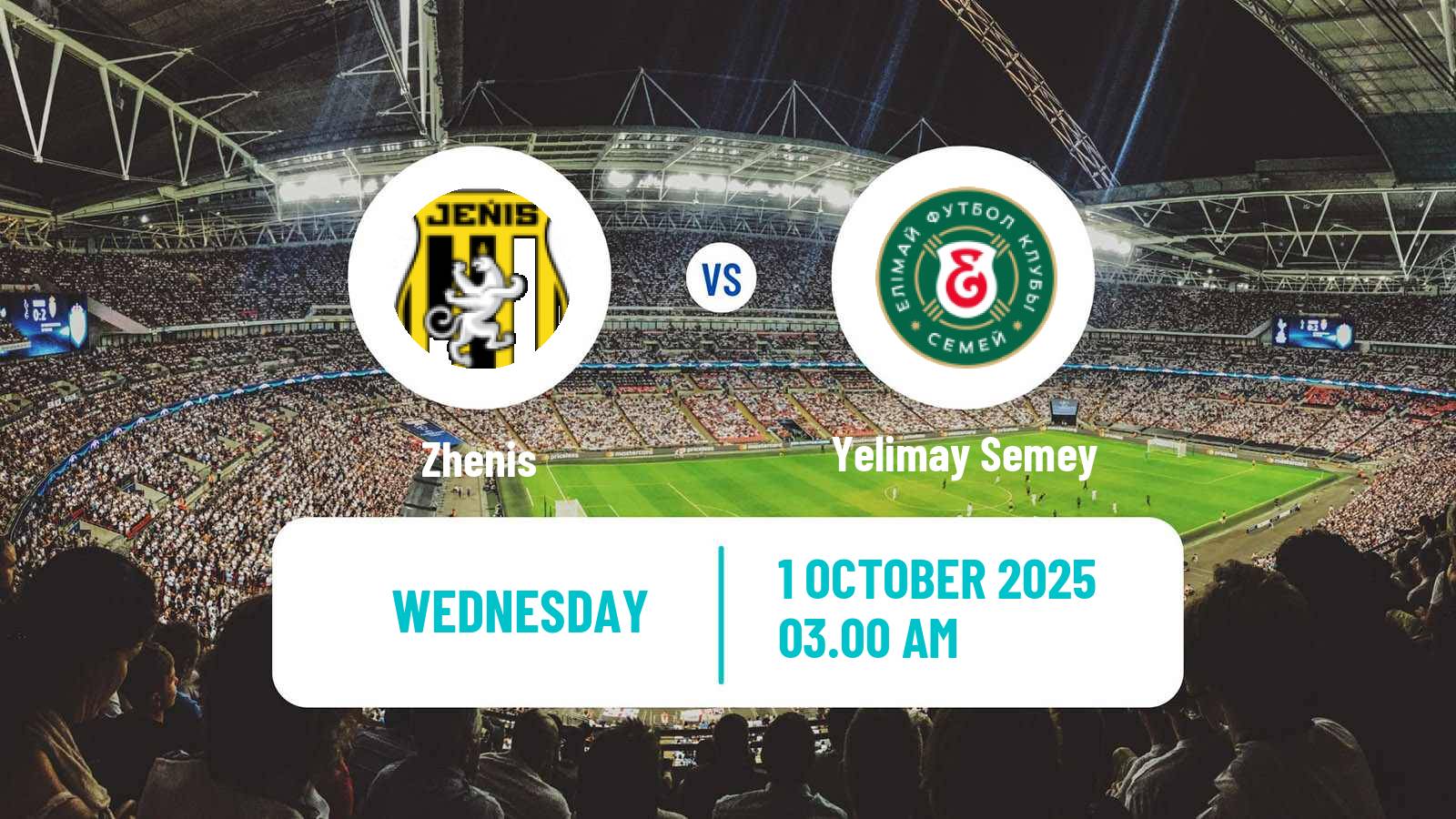 Football Kazakh League Women Zhenis - Yelimay Semey