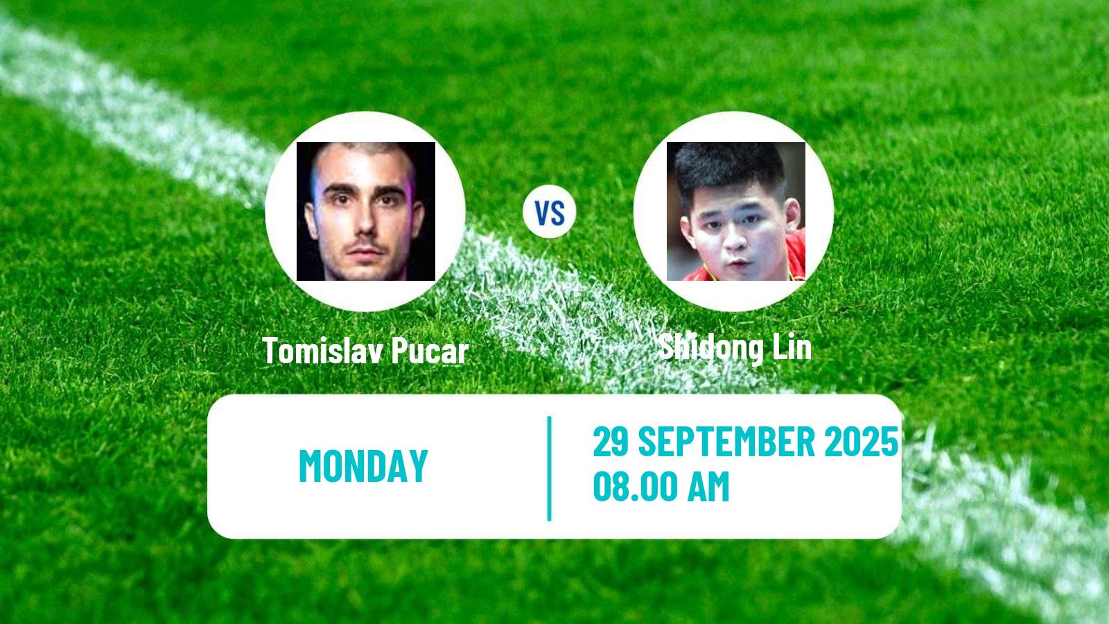Table tennis China Smash Men Tomislav Pucar - Shidong Lin