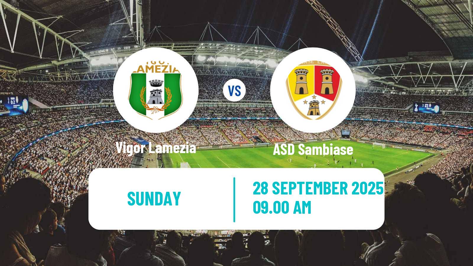 Football Italian Serie D - Group I Vigor Lamezia - Sambiase