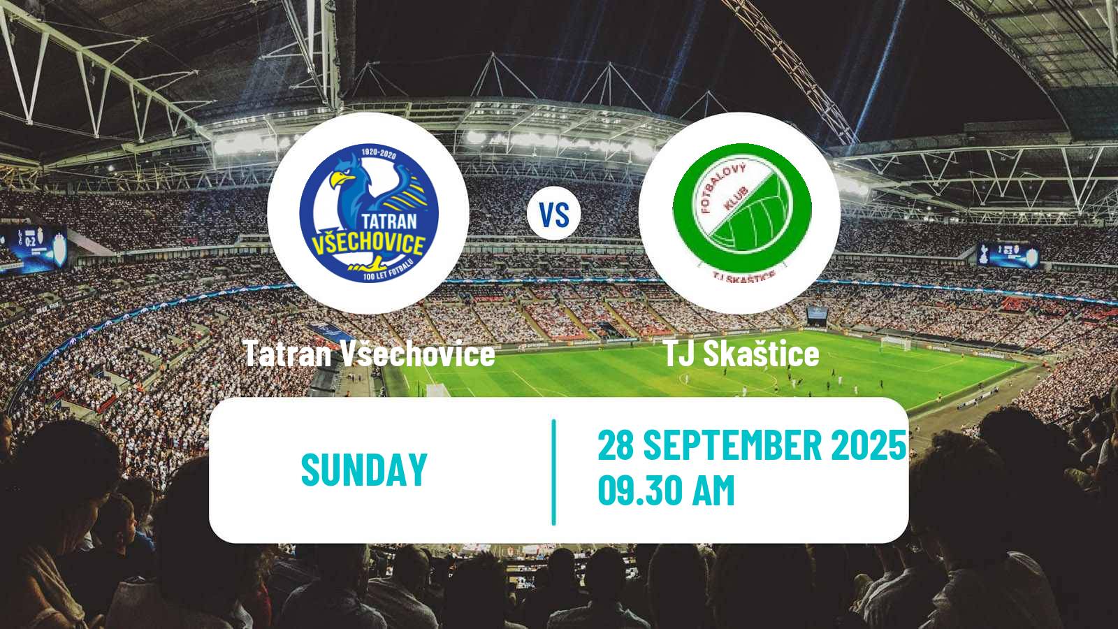 Football Czech Division E Tatran Všechovice - Skaštice