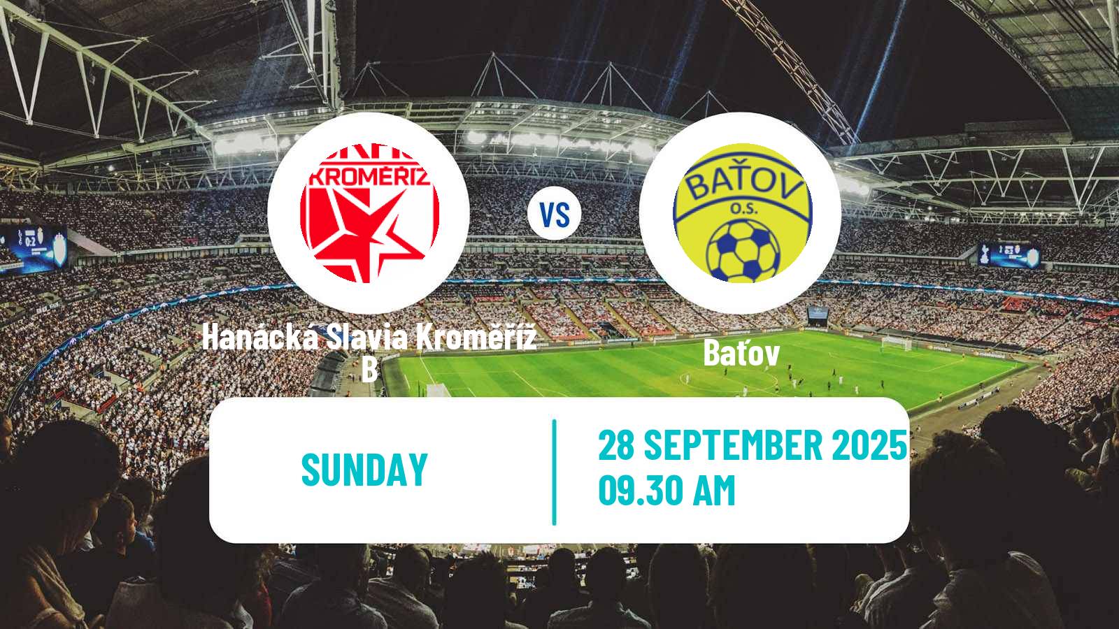 Football Czech Division E Hanácká Slavia Kroměříž B - Baťov