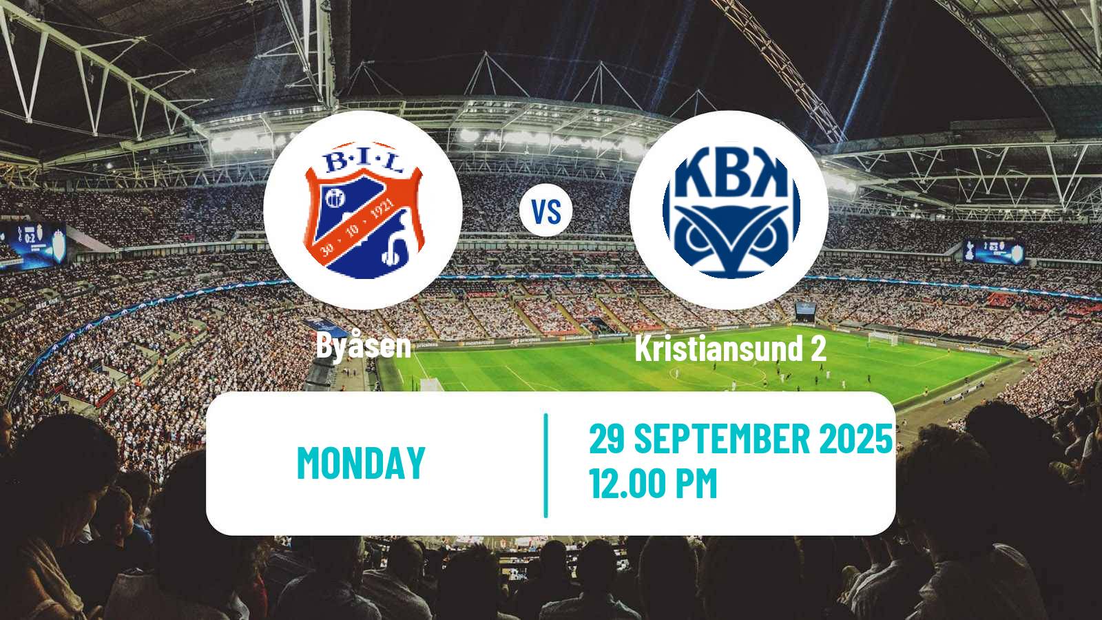 Football Norwegian Division 3 - Group 2 Byåsen - Kristiansund 2