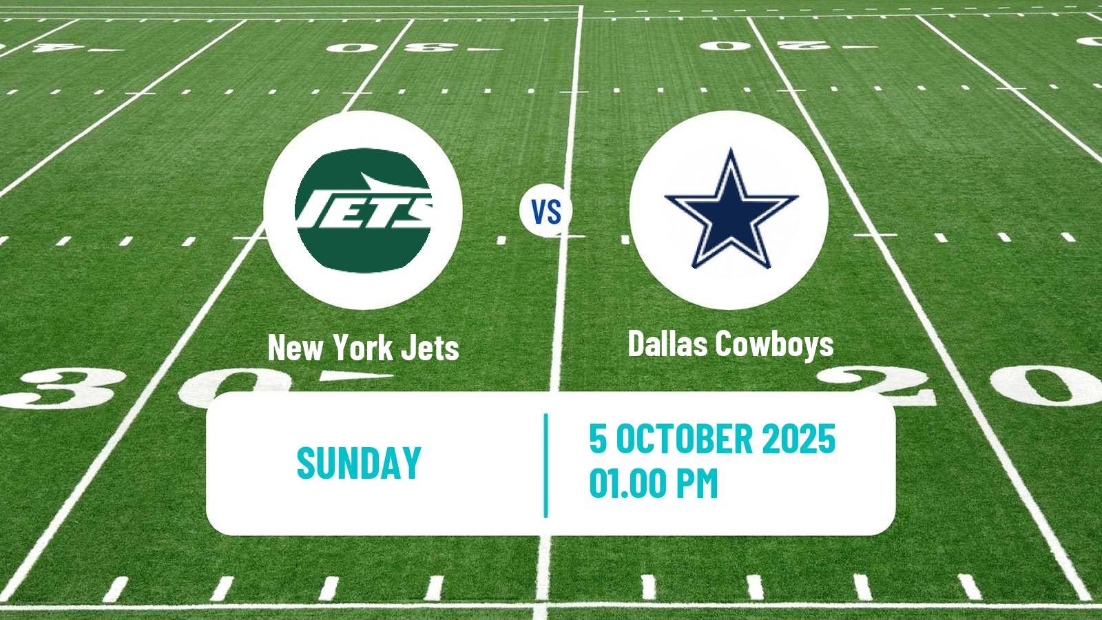 American football NFL New York Jets - Dallas Cowboys
