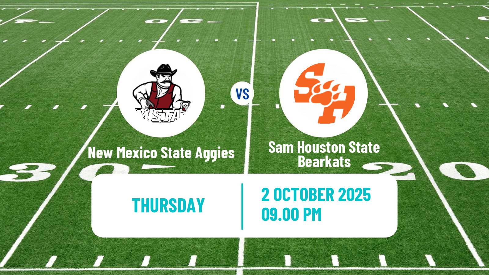 American football NCAA College Football New Mexico State Aggies - Sam Houston State Bearkats
