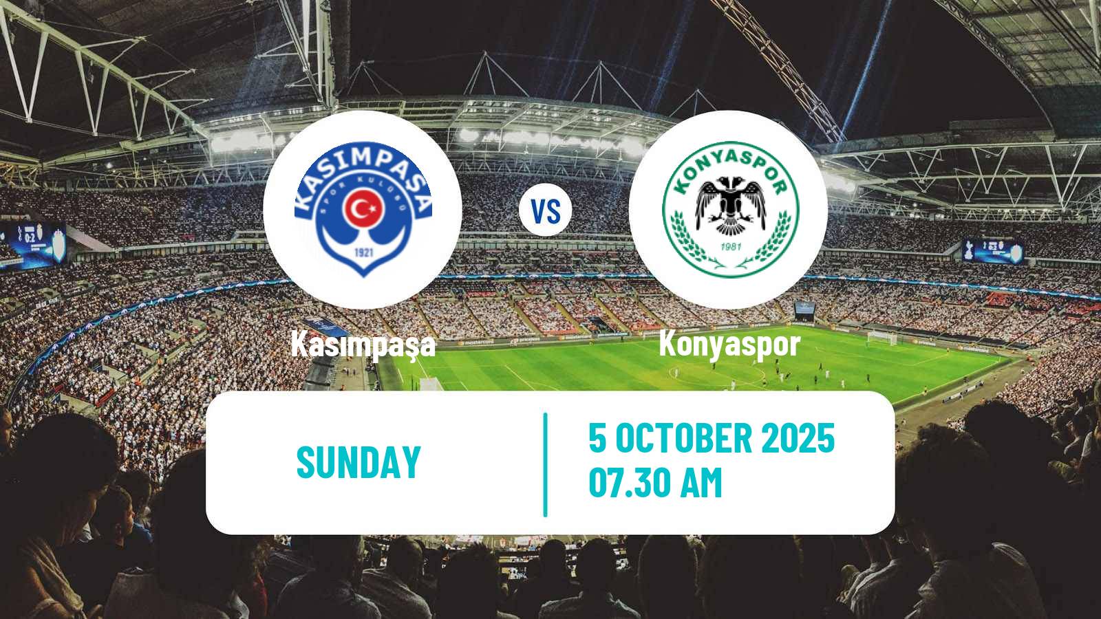 Football Turkish Super League Kasımpaşa - Konyaspor