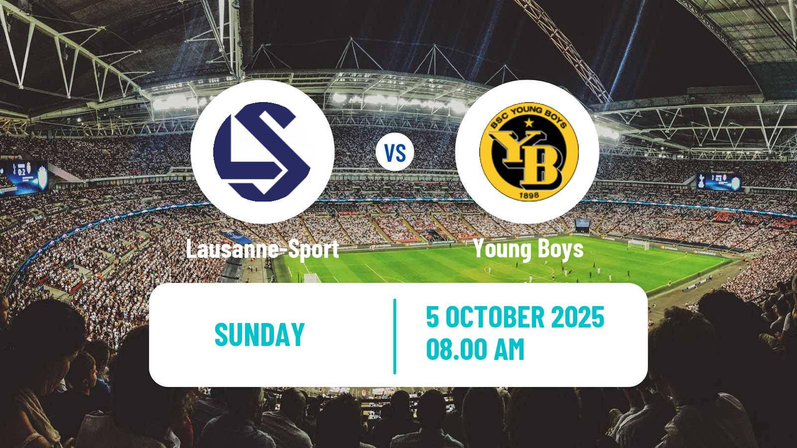 Football Swiss Super League Lausanne-Sport - Young Boys