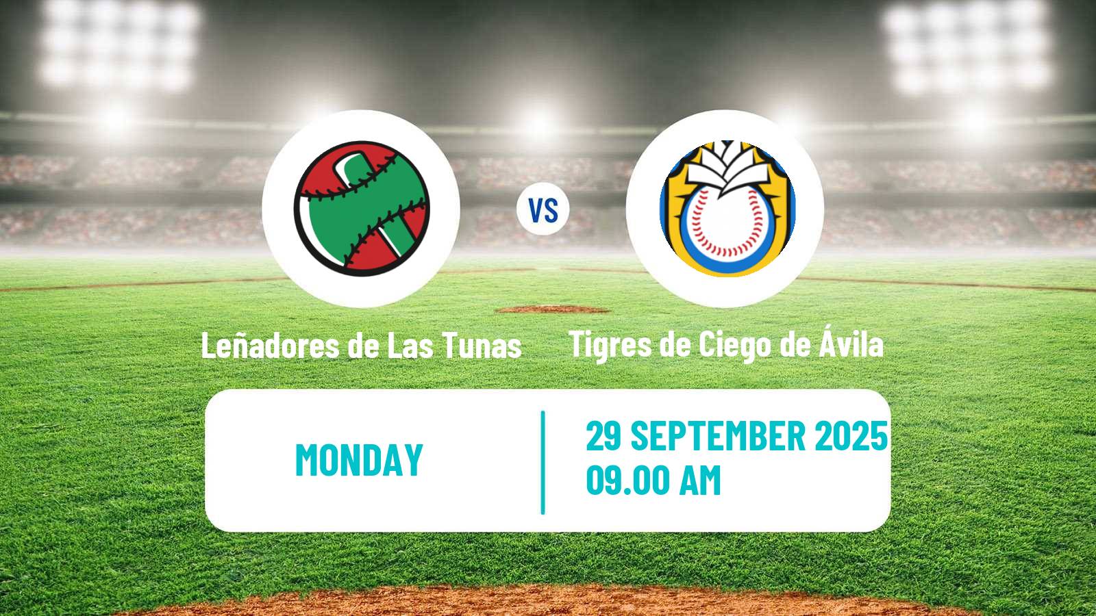 Baseball Cuba Serie Nacional Baseball Leñadores de Las Tunas - Tigres de Ciego de Ávila