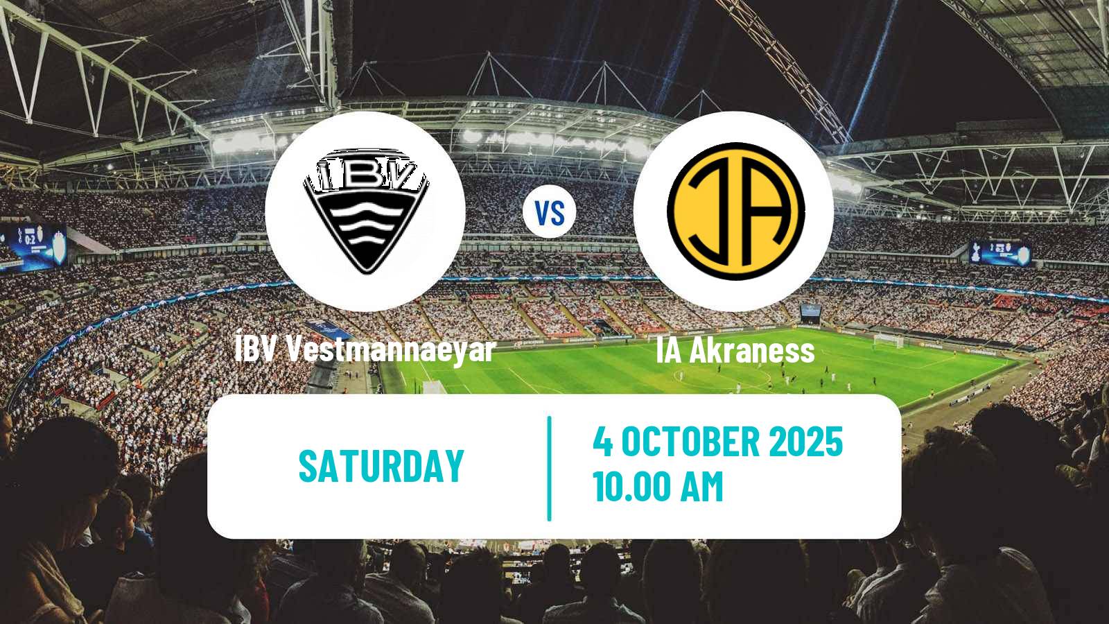 Football Icelandic Besta-deild karla ÍBV Vestmannaeyar - Akraness