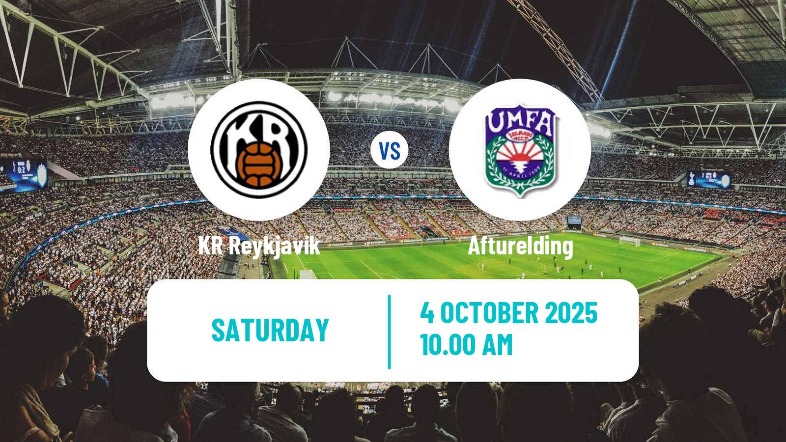 Football Icelandic Besta-deild karla KR Reykjavík - Afturelding