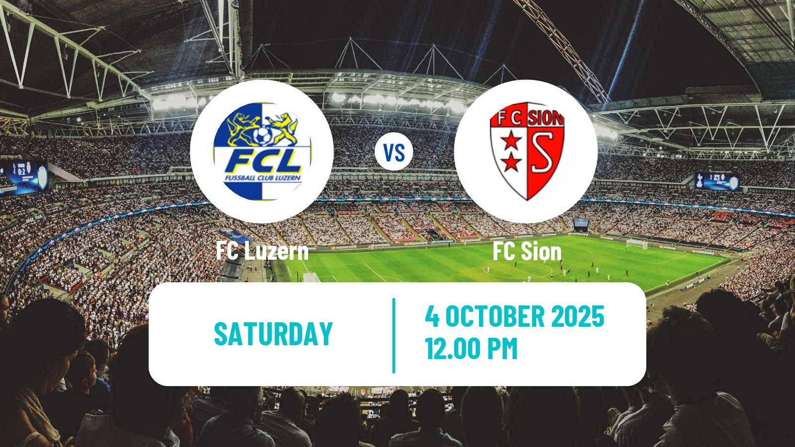 Football Swiss Super League Luzern - Sion