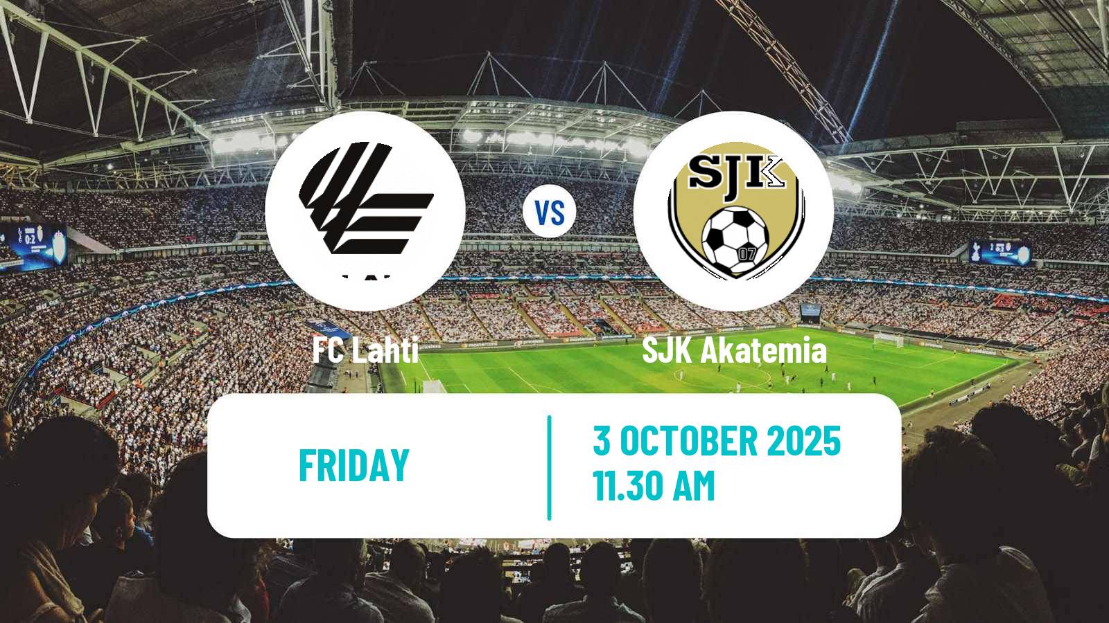 Football Finnish Ykkosliiga Lahti - SJK Akatemia