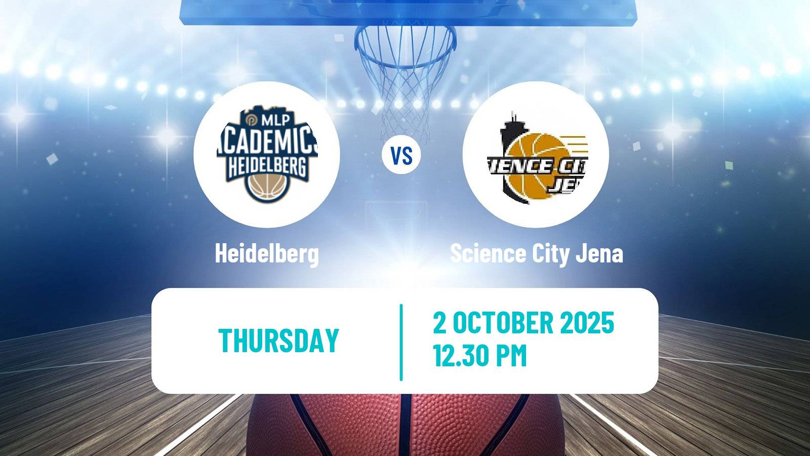 Basketball German BBL Heidelberg - Science City Jena