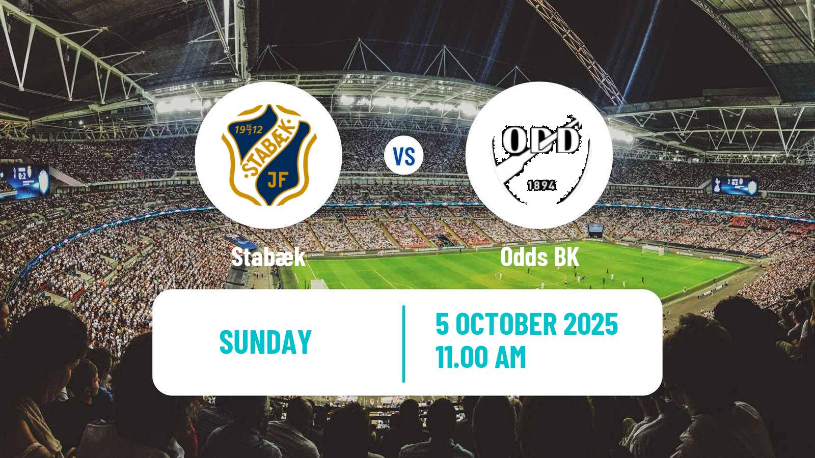 Football Norwegian Adeccoligaen Stabæk - Odd