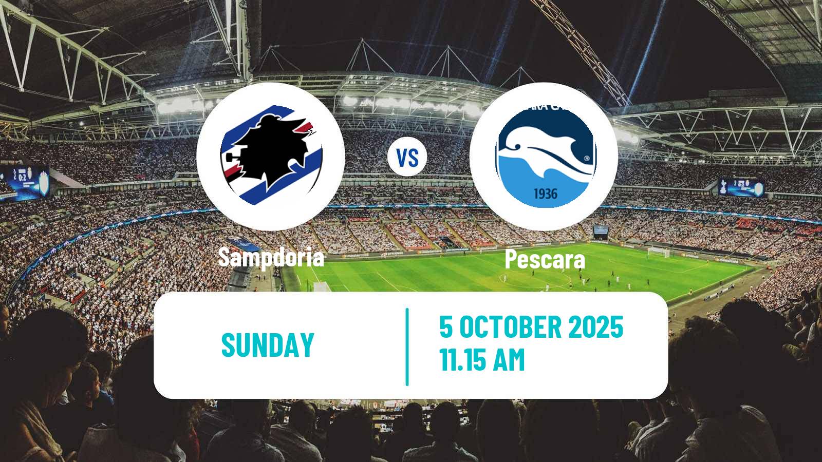 Football Italian Serie B Sampdoria - Pescara
