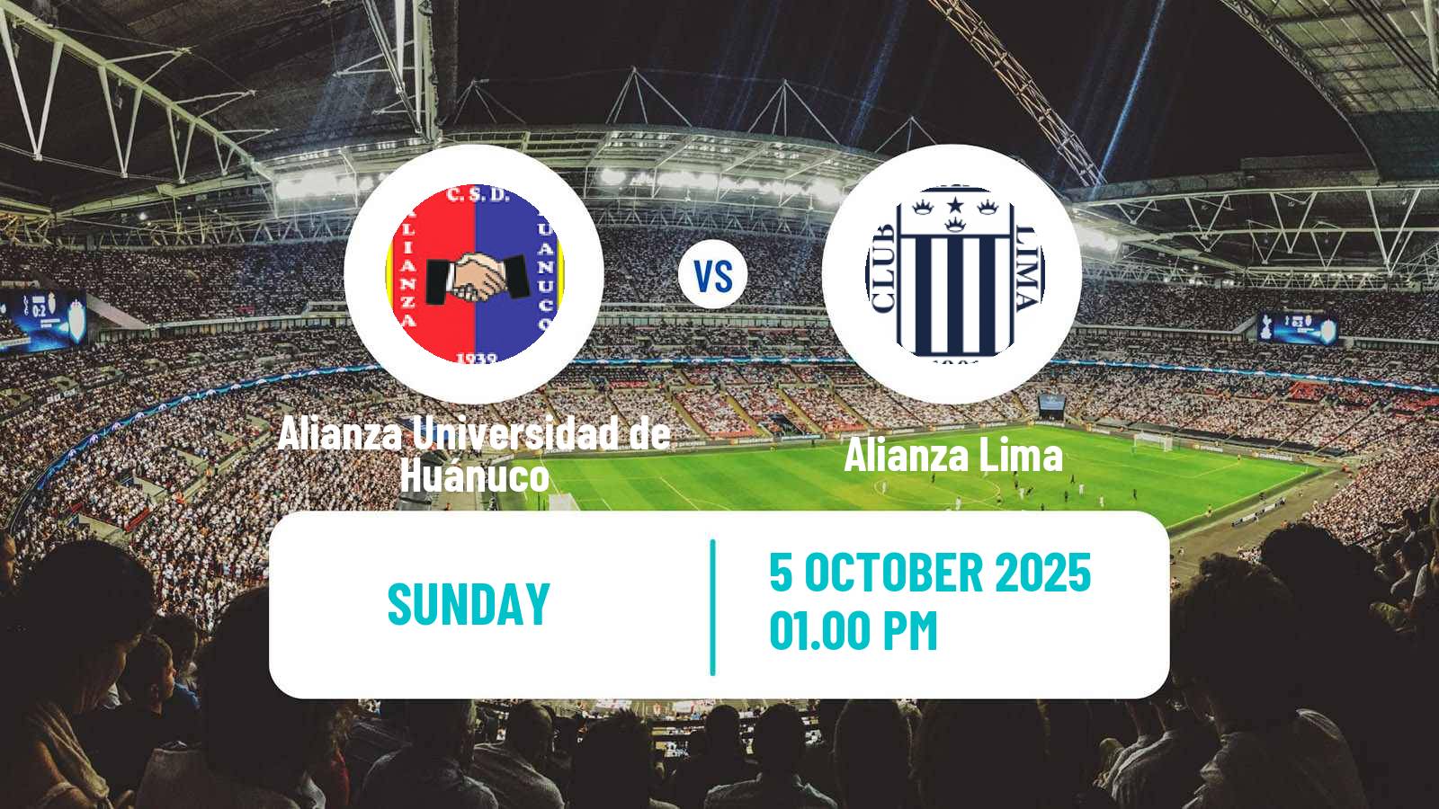 Football Peruvian Liga 1 Alianza Universidad de Huánuco - Alianza Lima