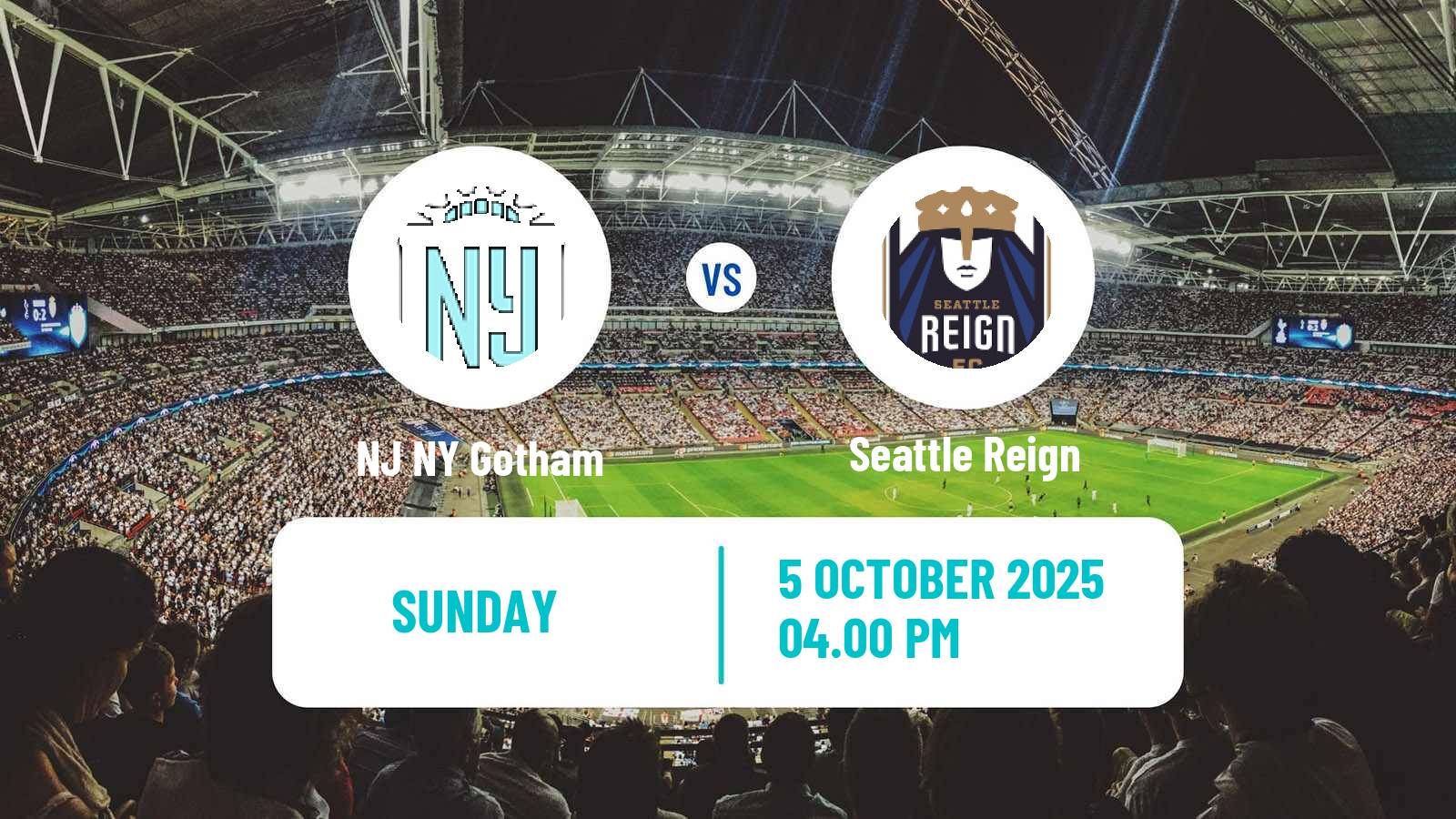 Football NWSL NJ NY Gotham - Seattle Reign