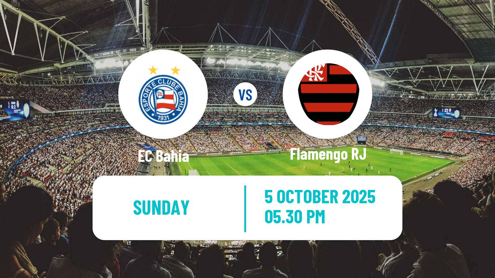 Football Brazilian Serie A Bahia - Flamengo