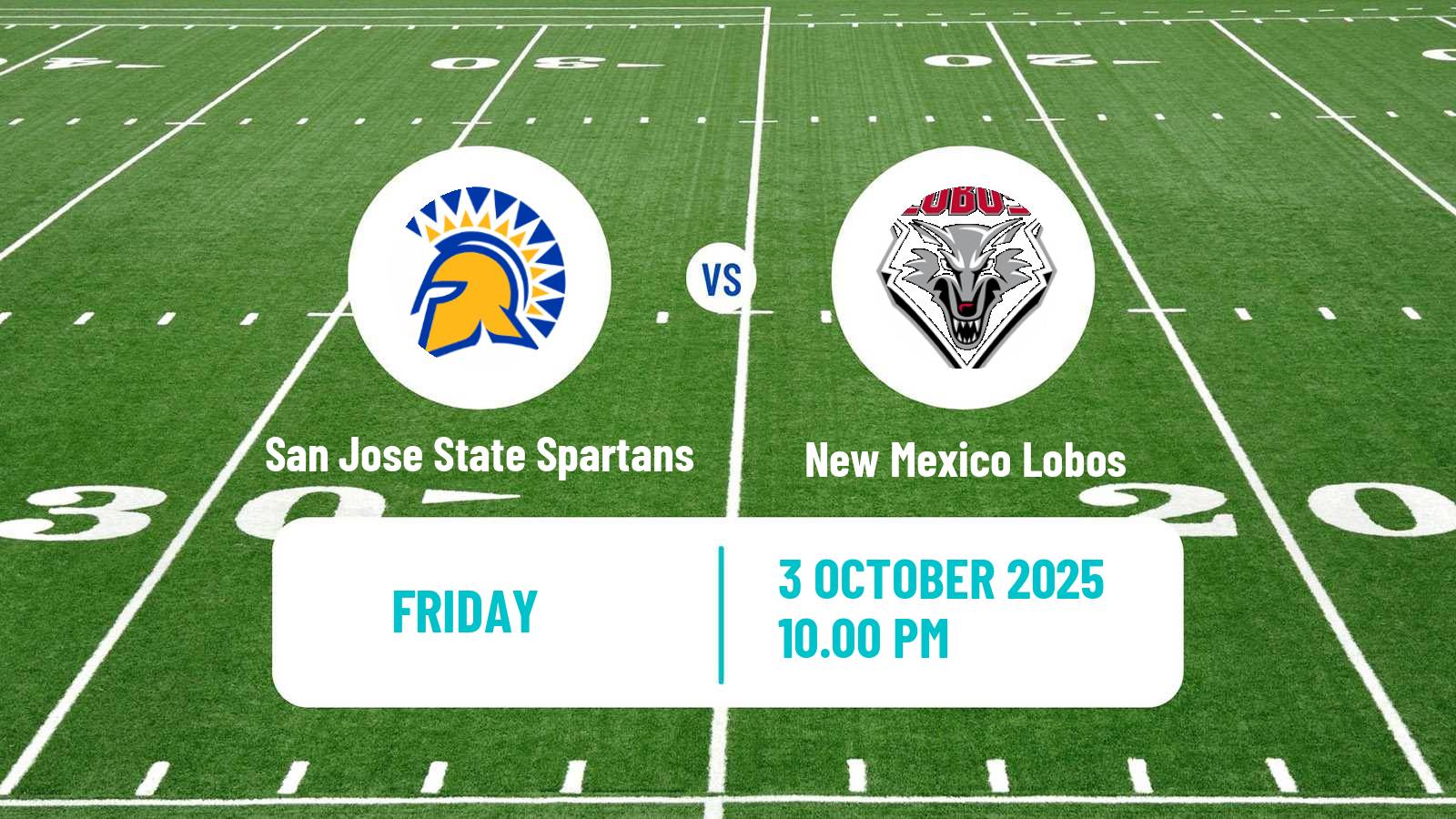 American football NCAA College Football San Jose State Spartans - New Mexico Lobos