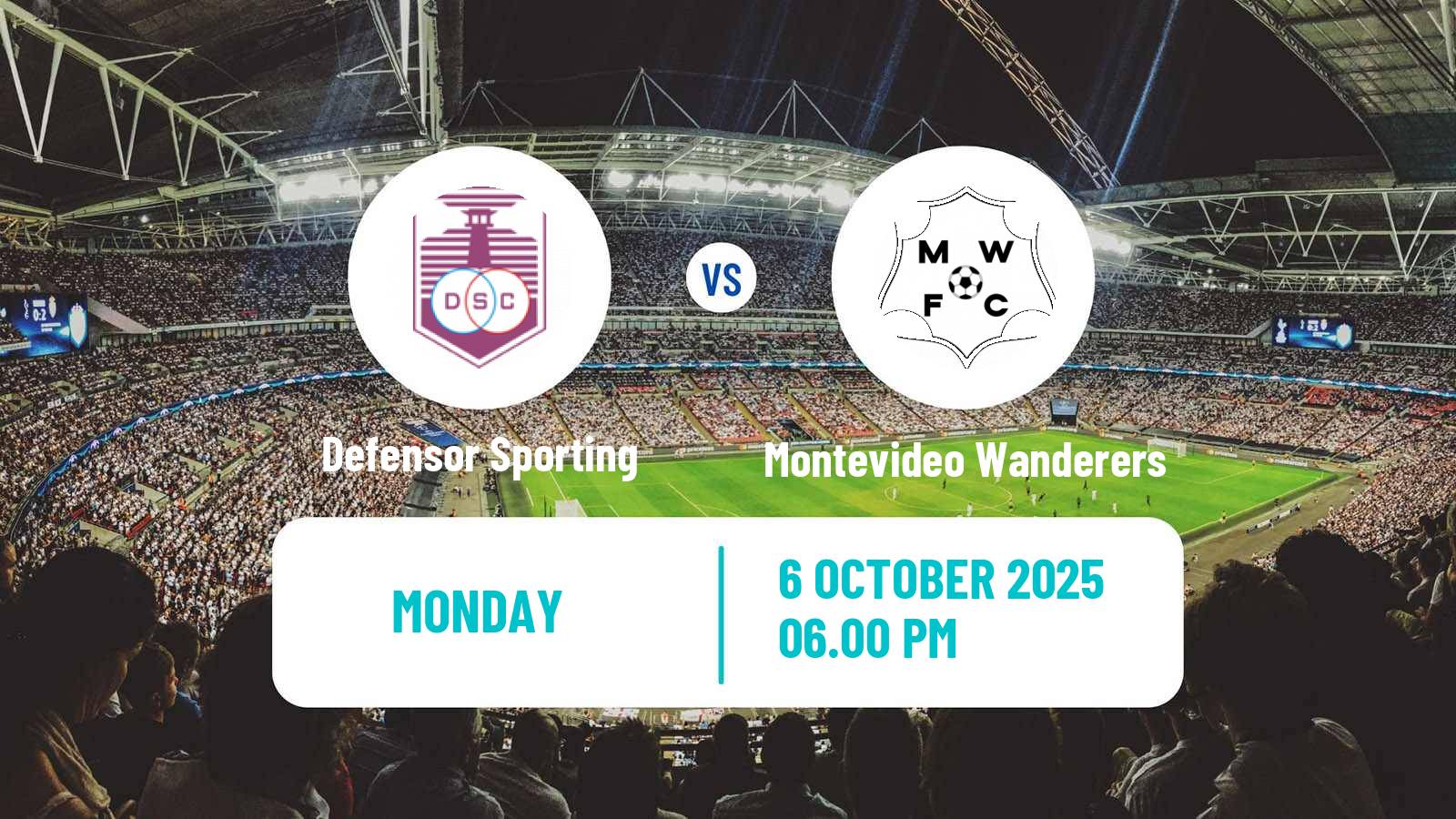 Football Uruguayan Primera Division Defensor Sporting - Montevideo Wanderers