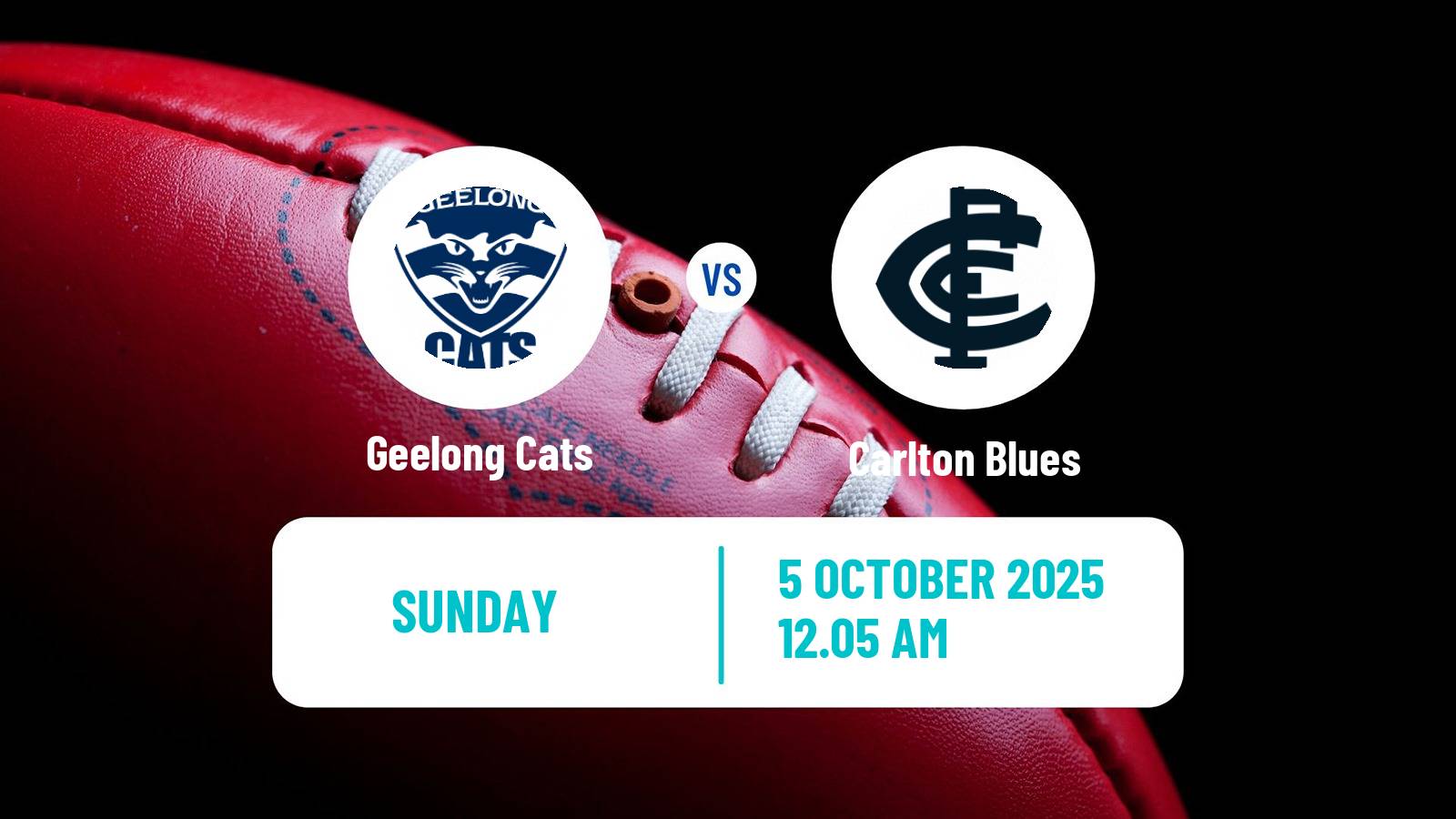 Aussie rules AFL Women Geelong Cats - Carlton Blues