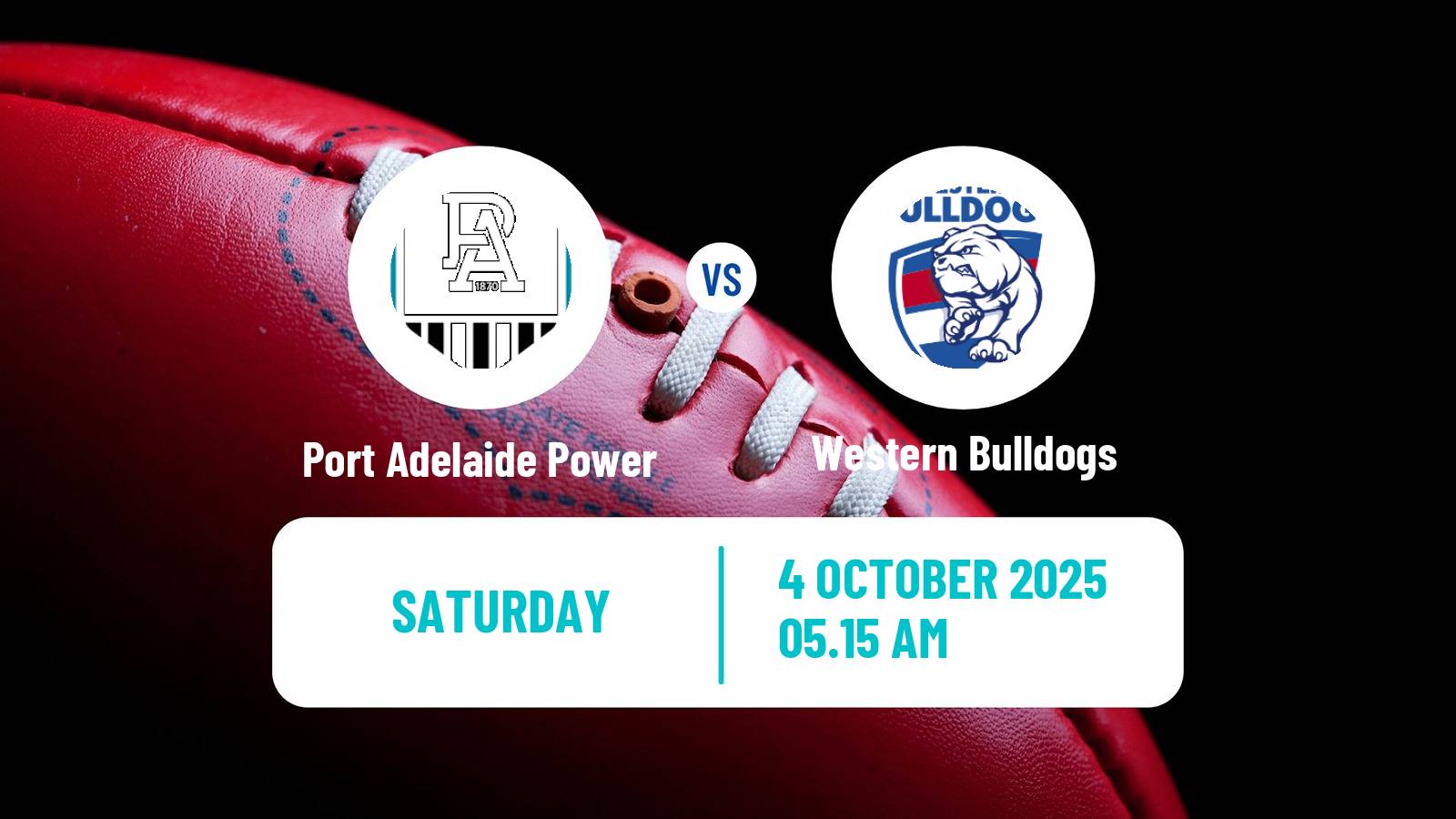 Aussie rules AFL Women Port Adelaide Power - Western Bulldogs