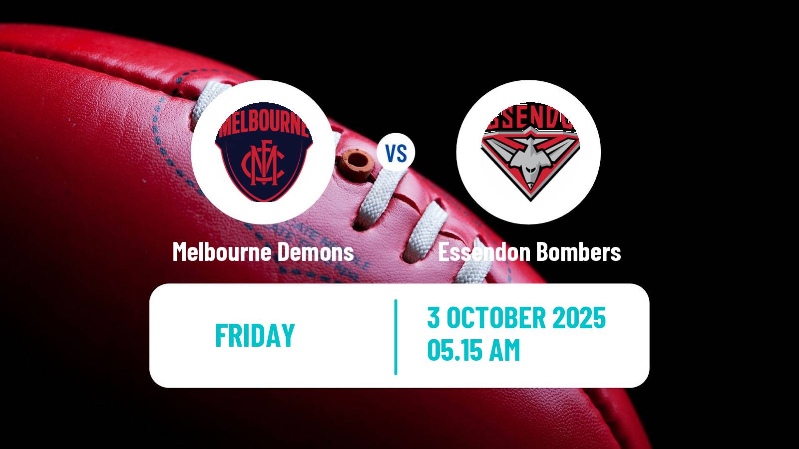 Aussie rules AFL Women Melbourne Demons - Essendon Bombers