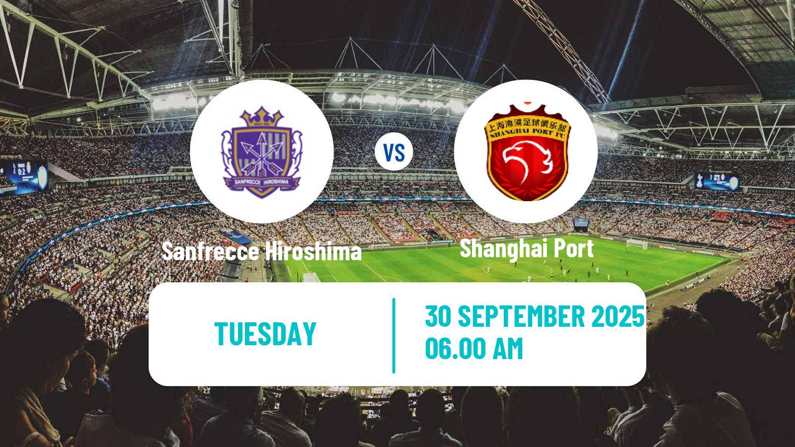 Football AFC Champions League Sanfrecce Hiroshima - Shanghai Port
