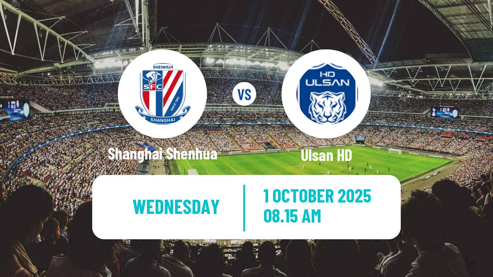 Football AFC Champions League Shanghai Shenhua - Ulsan HD