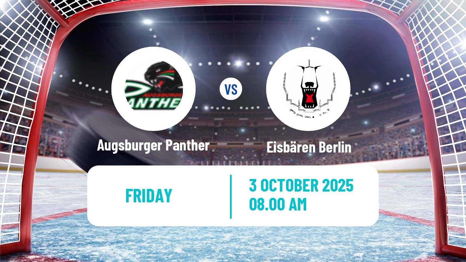 Hockey German Ice Hockey League Augsburger Panther - Eisbären Berlin