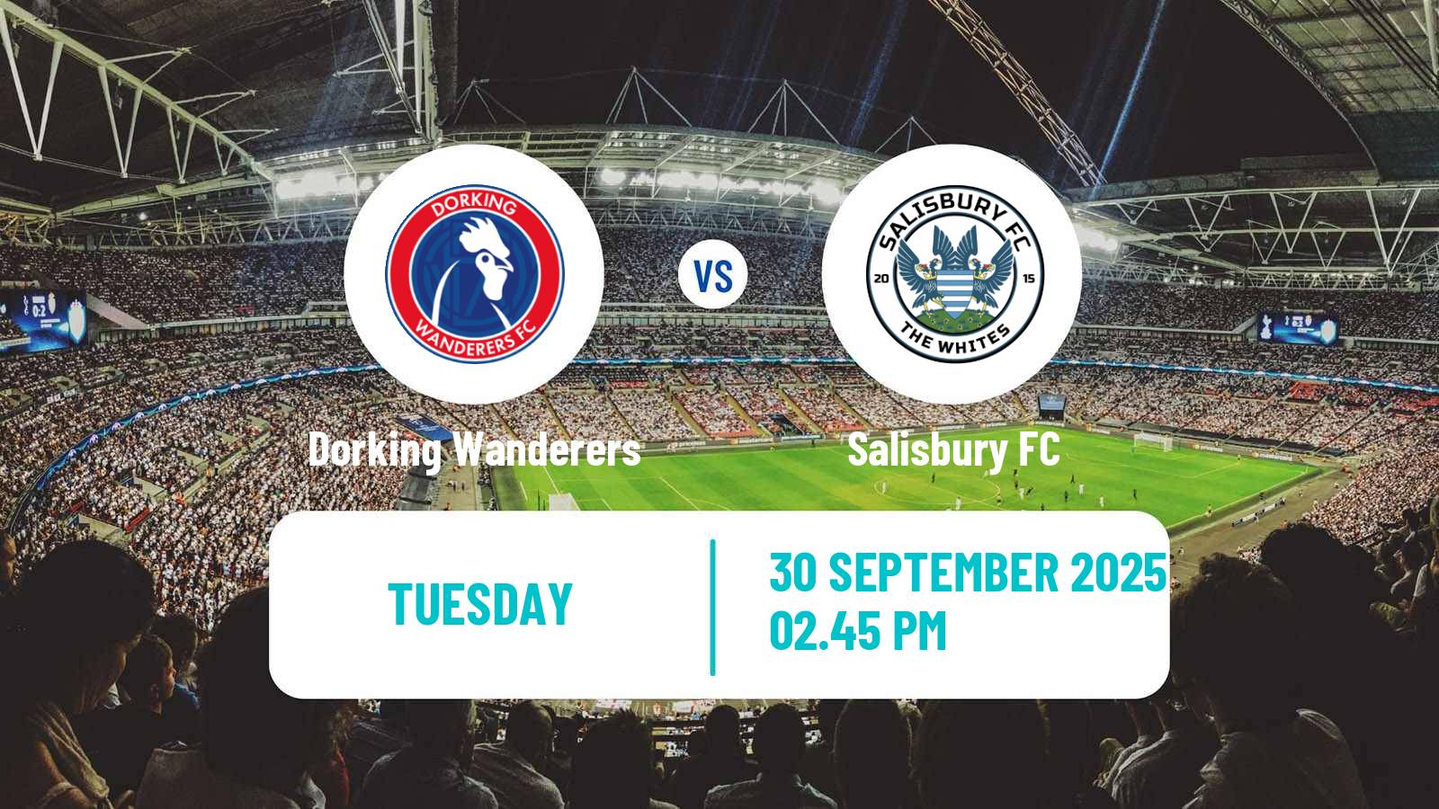 Football English FA Cup Dorking Wanderers - Salisbury