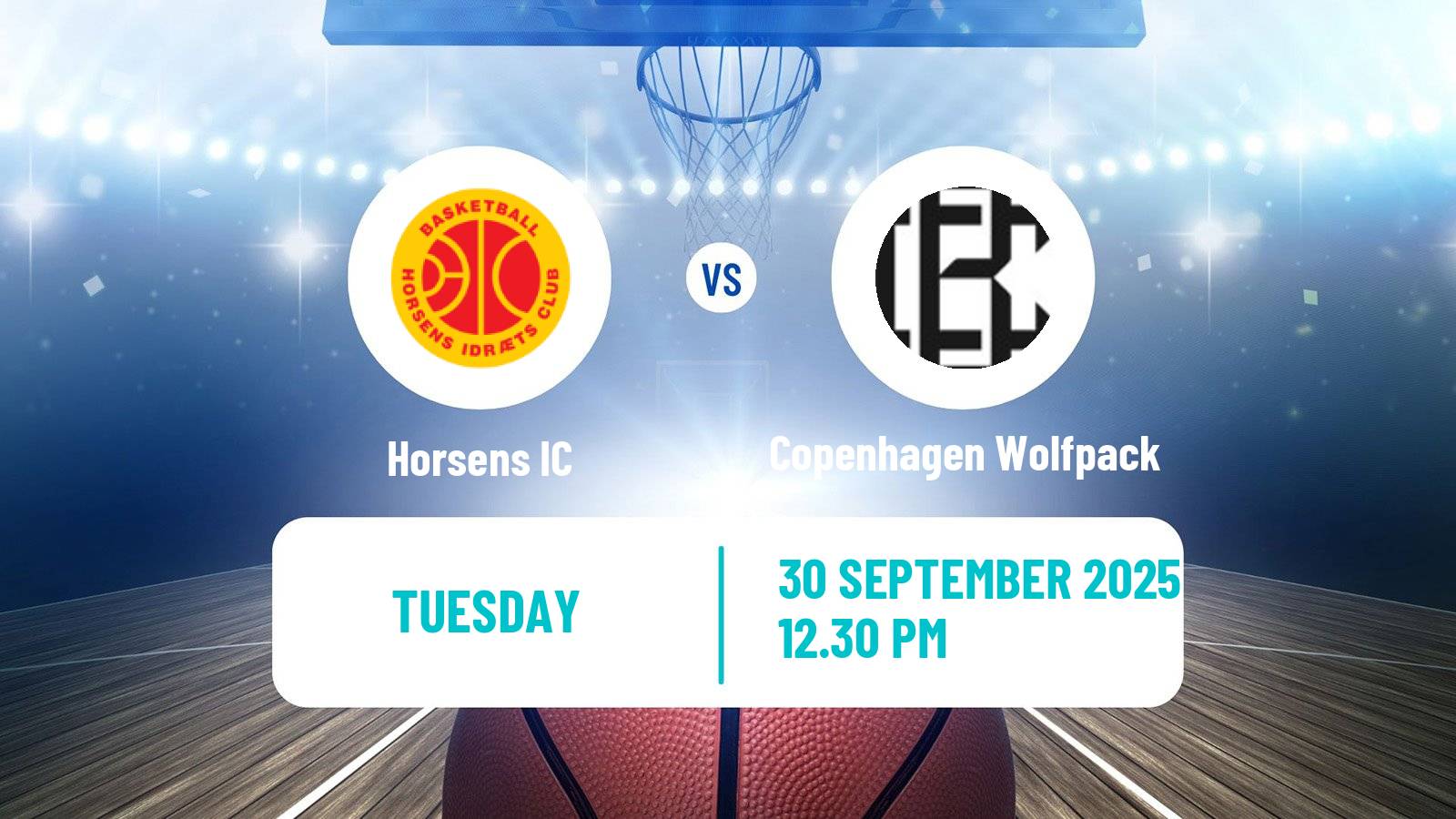 Basketball Danish Basketligaen Horsens - Copenhagen Wolfpack