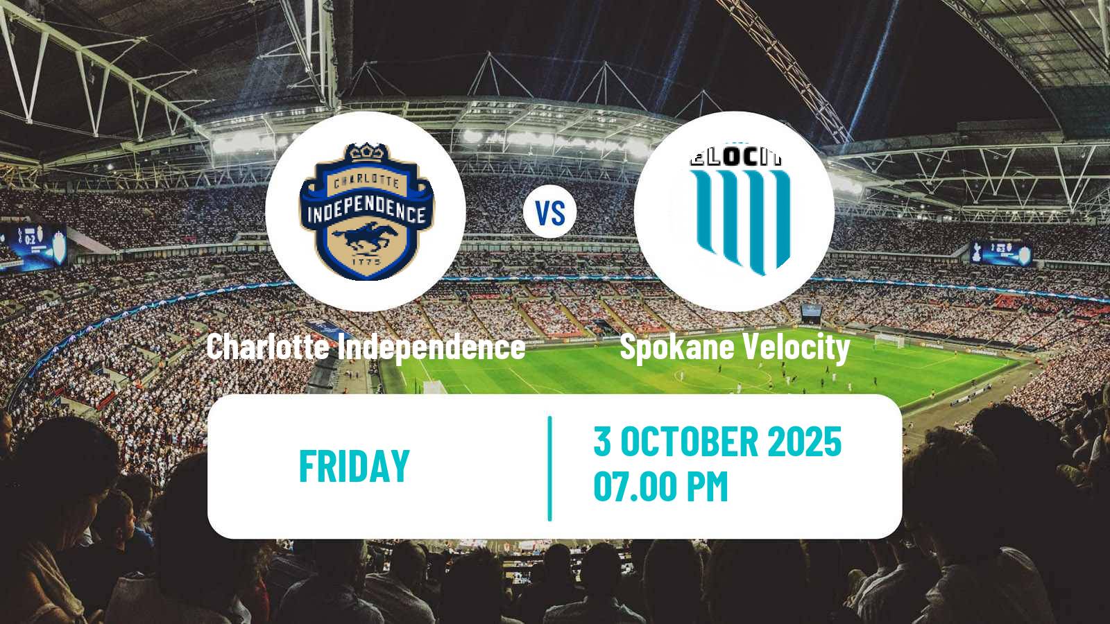 Football USL League One Charlotte Independence - Spokane Velocity