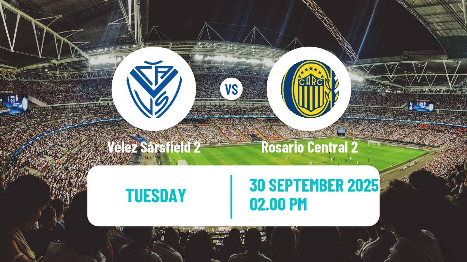Football Argentinian Reserve League Vélez Sársfield 2 - Rosario Central 2