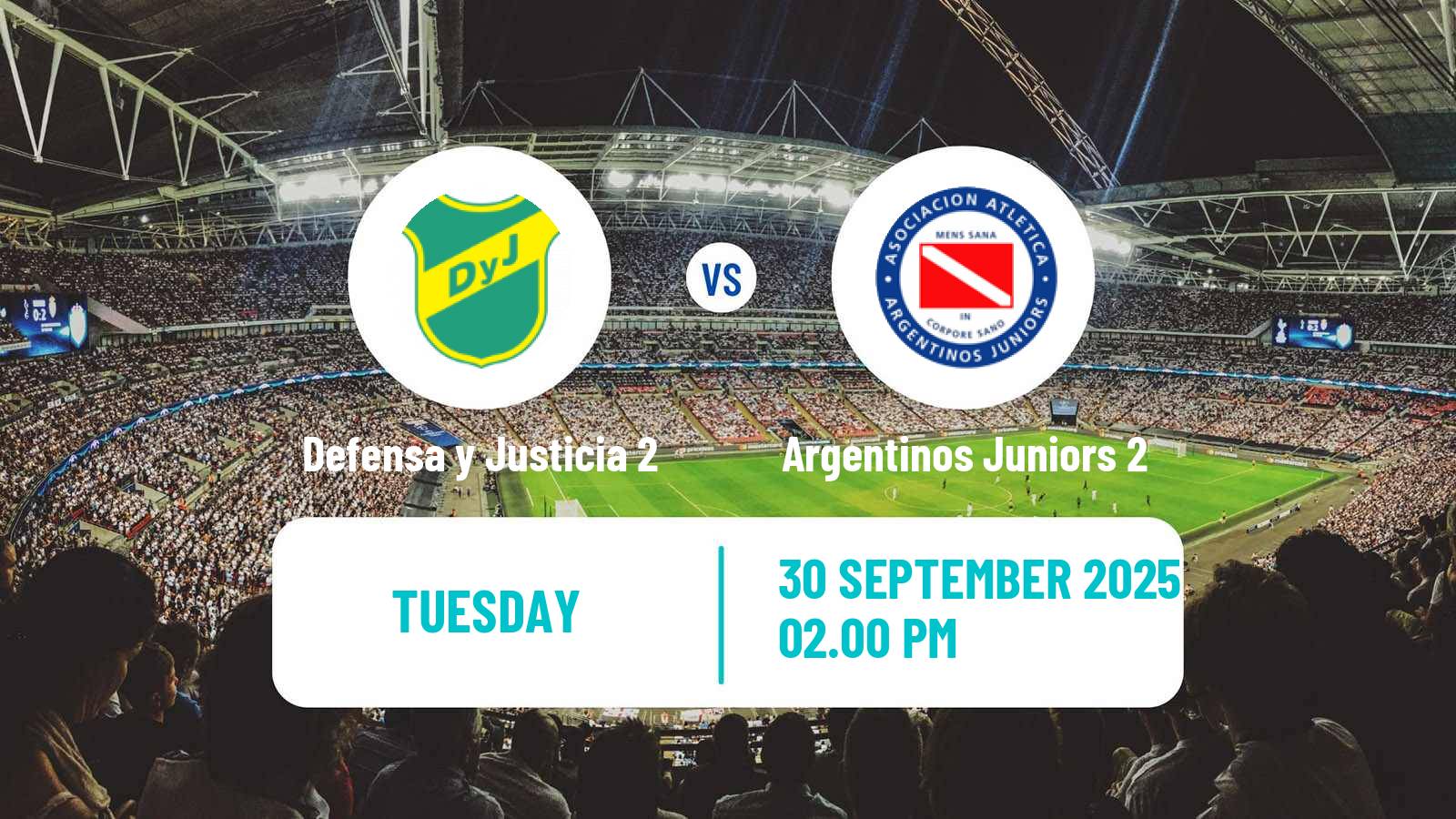 Football Argentinian Reserve League Defensa y Justicia 2 - Argentinos Juniors 2