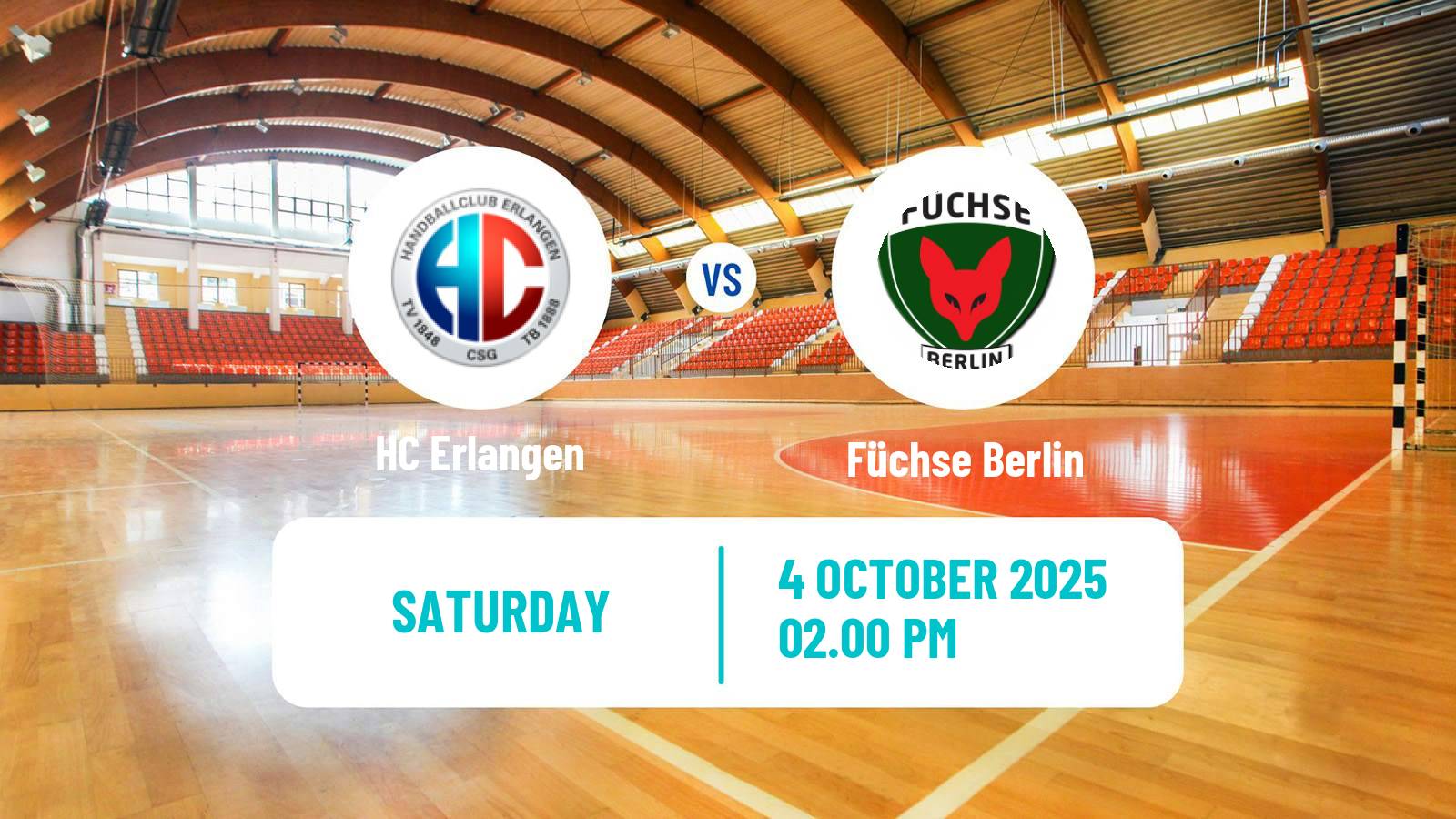 Handball German Bundesliga Handball Erlangen - Füchse Berlin