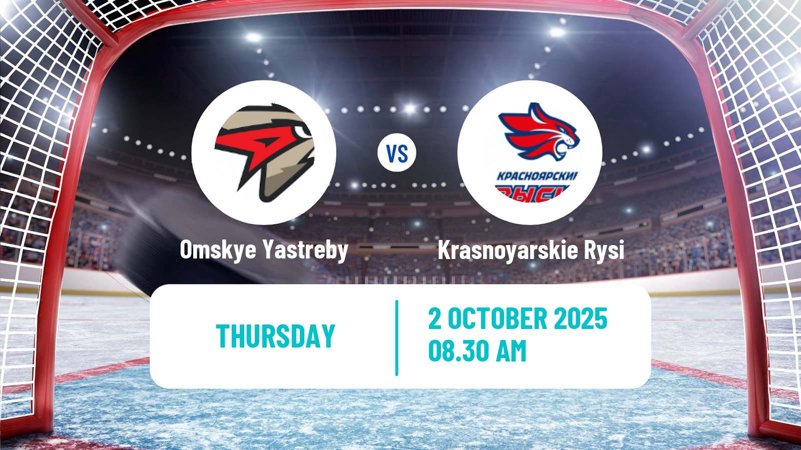 Hockey MHL Omskye Yastreby - Krasnoyarskie Rysi