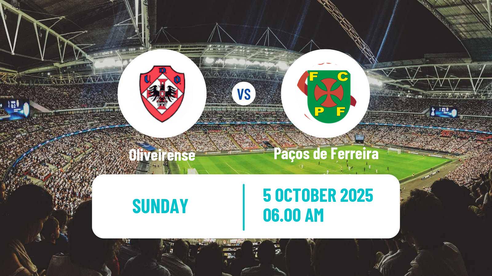 Football Portuguese Liga 2 Oliveirense - Paços de Ferreira
